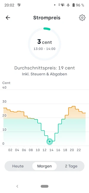 Tibber App Screenshot 3ct